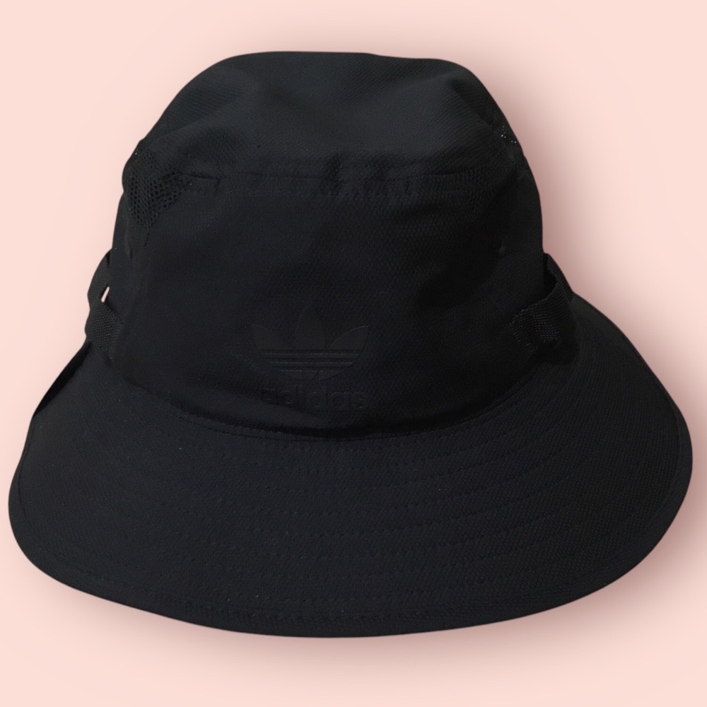 Adidas Mens Originals Webbing Boonie Bucket Hat (Black)